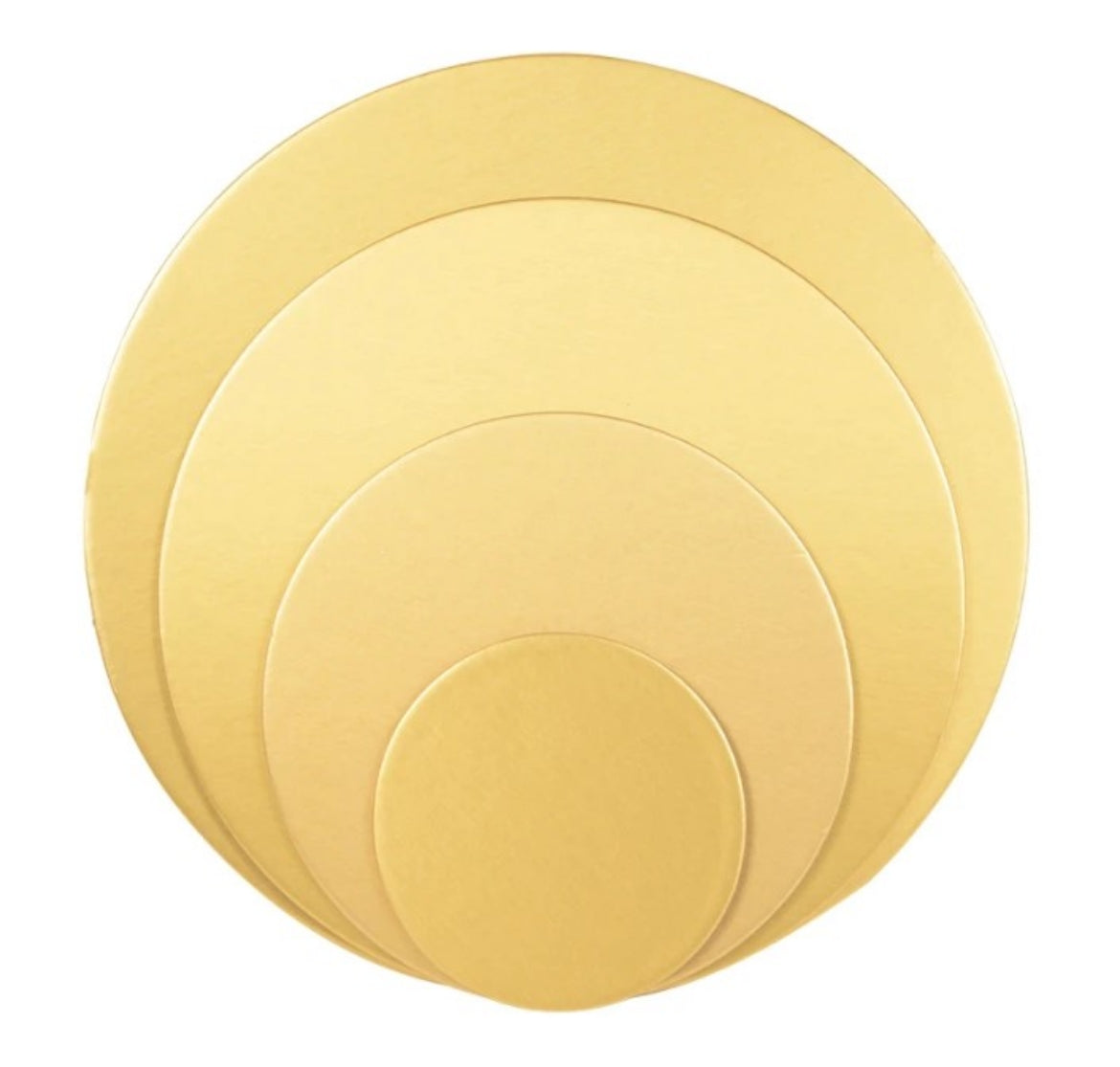 6" D/STD Gold Round Cardboards (Pack of 25)