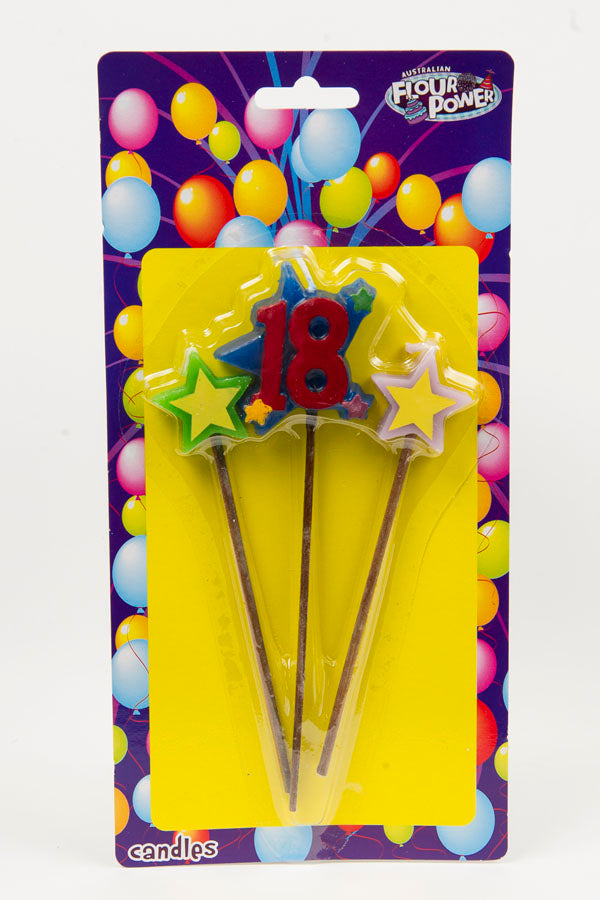 #18 Star Pick Candle (Box of 6 Packets)