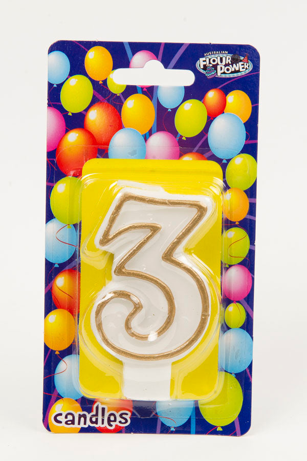 #3 Gold Candle (Box of 6pcs)