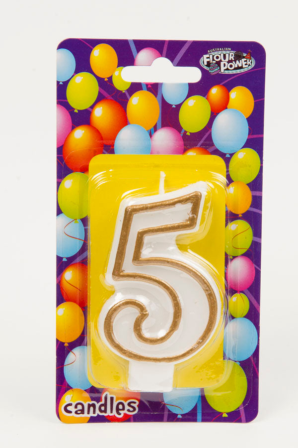 #5 Gold Candle (Box of 6pcs)