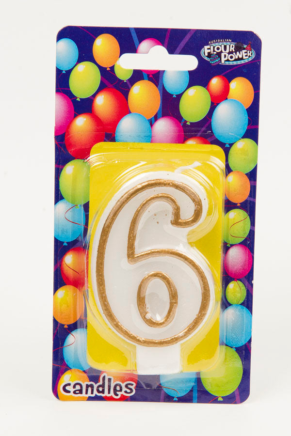 #6 Gold Candle (Box of 6pcs)