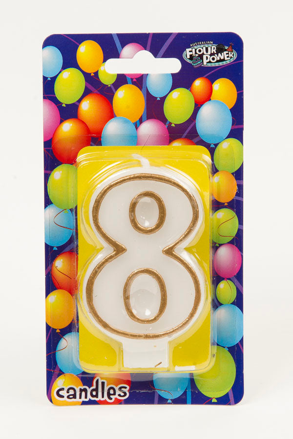 #8 Gold Candle (Box of 6pcs)