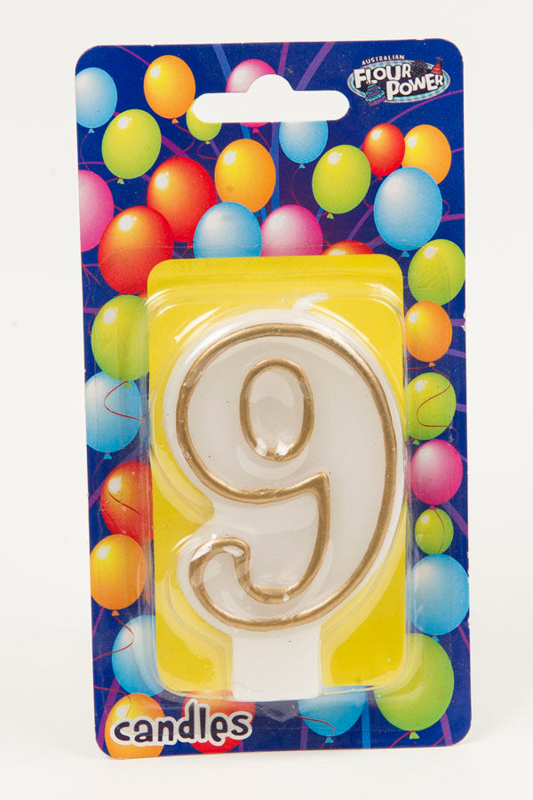 #9 Gold Candle (Box of 6pcs)