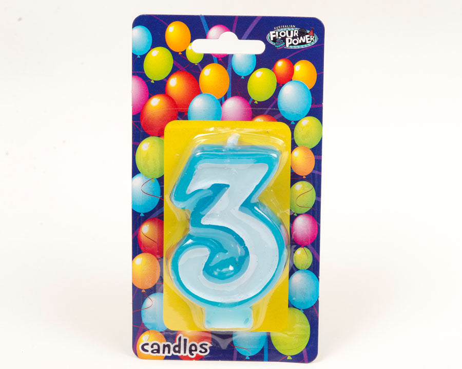 #3 Blue Candle (Box of 6pkts)