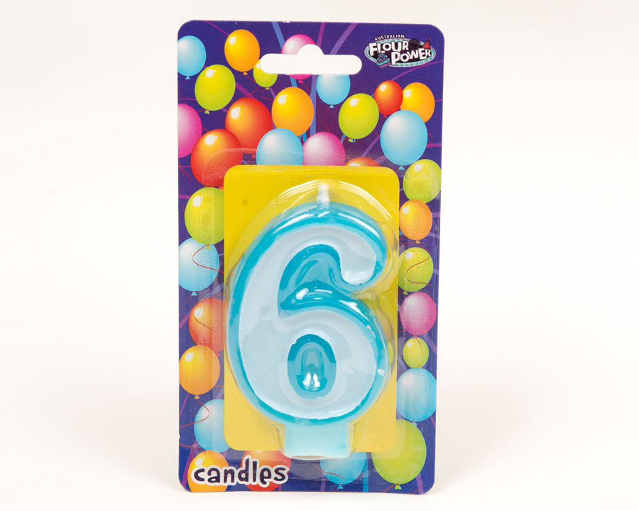 #6 Blue Candle (Box of 6pkts)