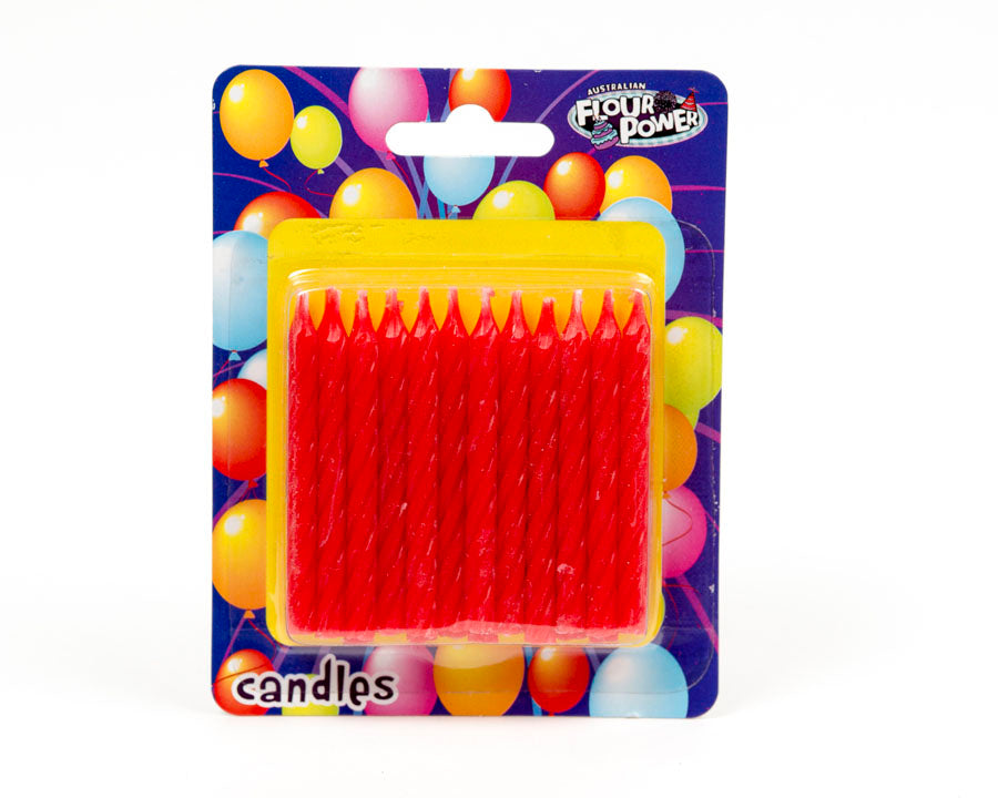 Spiral Candle - Red (Box of 12 Packets)