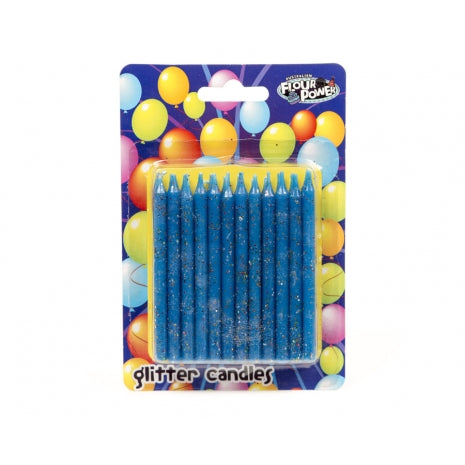 Glitter Candle - Blue (Single Packet)