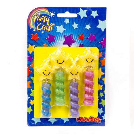 Swirl Pick Star Face Candle (Single Packet)