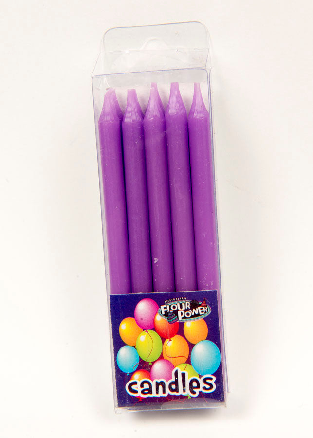 Plain Candle - Purple (Box of 12 Packets)
