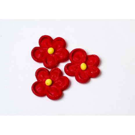 Drop Flower Bright Small Red 200 per box - Sugar Dec