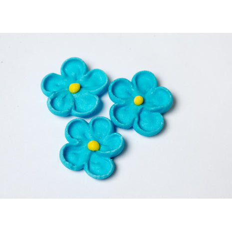 Drop Flower Bright Small Blue 200 per box - Sugar Dec