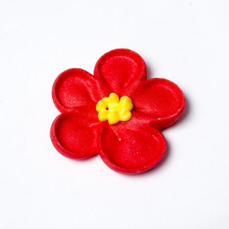 Drop Flower Bright Large Red 128 per box - Sugar Dec