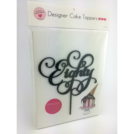 Eighty Script Black Acrylic