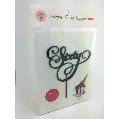 Sixty Script Black Acrylic