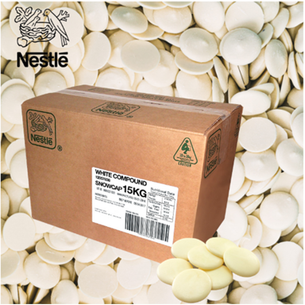 Nestle White Snowcap Chocolate Buttons 15kg