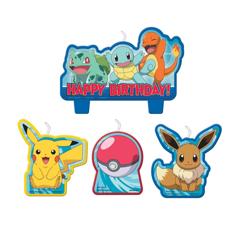 Pokemon 4 Piece Candle Set