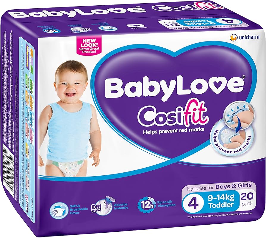BabyLove C/Pack Toddler (Size 4) 72's 9-14kg CTN