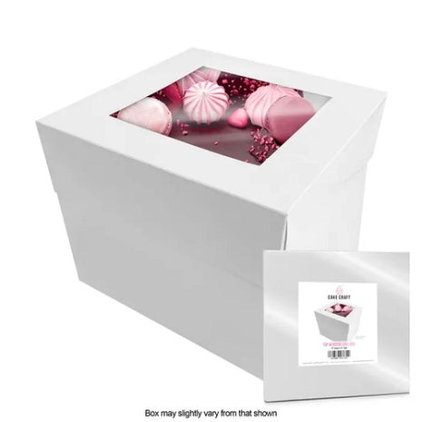 10x10x10 Window Cake Box (Top Window)