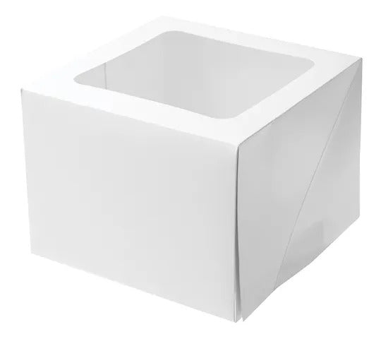 8x8x6 Window Cake Box (Top Window)