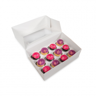 12 STD Cupcake Box + Insert (3' High - Most Commonly Sold in 4' High) (Single)