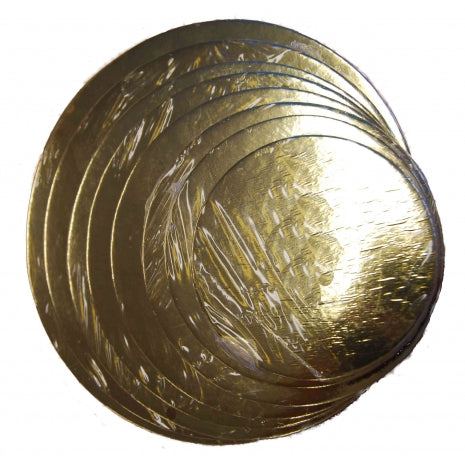 7" STD Round Gold Cardboards (2.5mm) (Pack of 50)