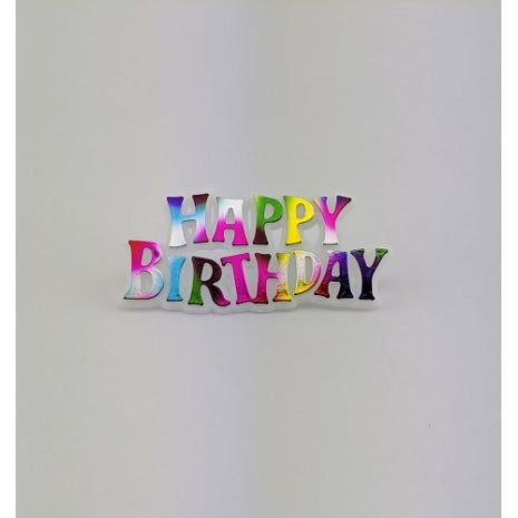 Cake Sign Happy Birthday - Rainbow