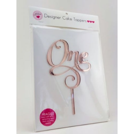 One Script - Rose Gold Mirror Topper