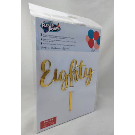 Eighty Script Gold Mirror