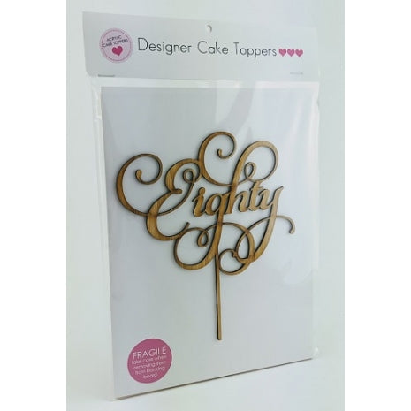 Number Eighty Script Wood