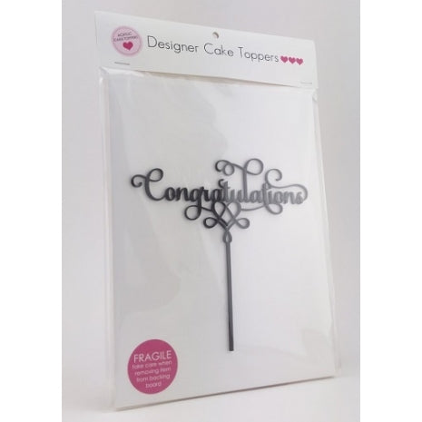 Congratulations Black Acrylic