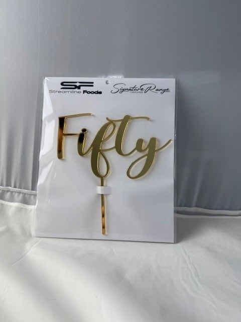 Fifty Script Gold