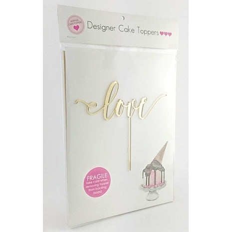 Love Script Gold Mirror