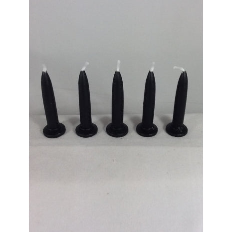 Bullet Candle - Black (144pcs)