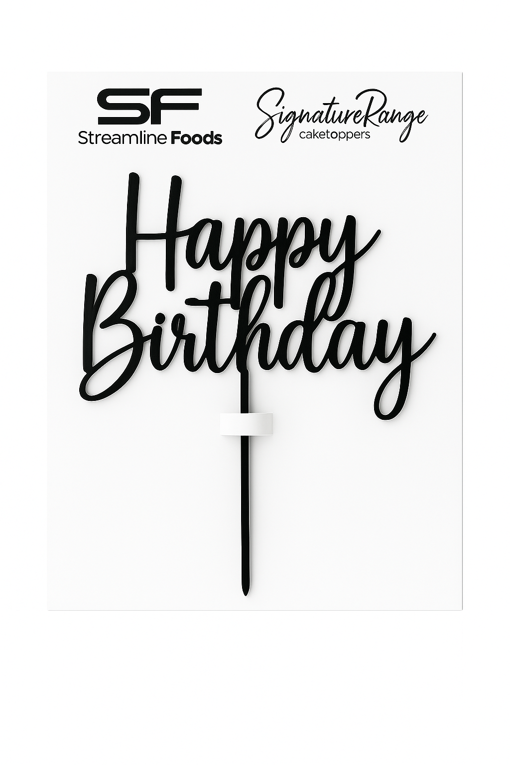 Happy Birthday Script Black