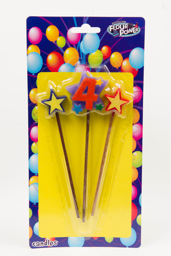 #4 Star Pick Candle (Box of 6 Packets)