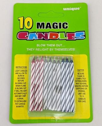 Magic Relighting Candles (Box of 12 Packets)