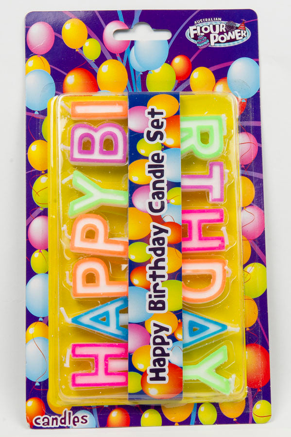 Happy Birthday Pick Candle 6249 (Box of 6 Packets)