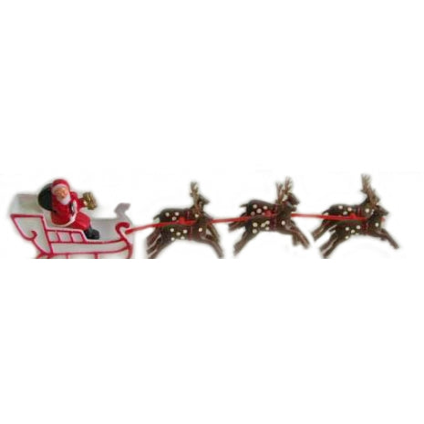 Large Santa Sleigh with Reindeer