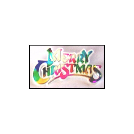 Rainbow M'xmas Sign W/pins