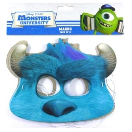 Monsters University Party Masks (8)-single Pkt