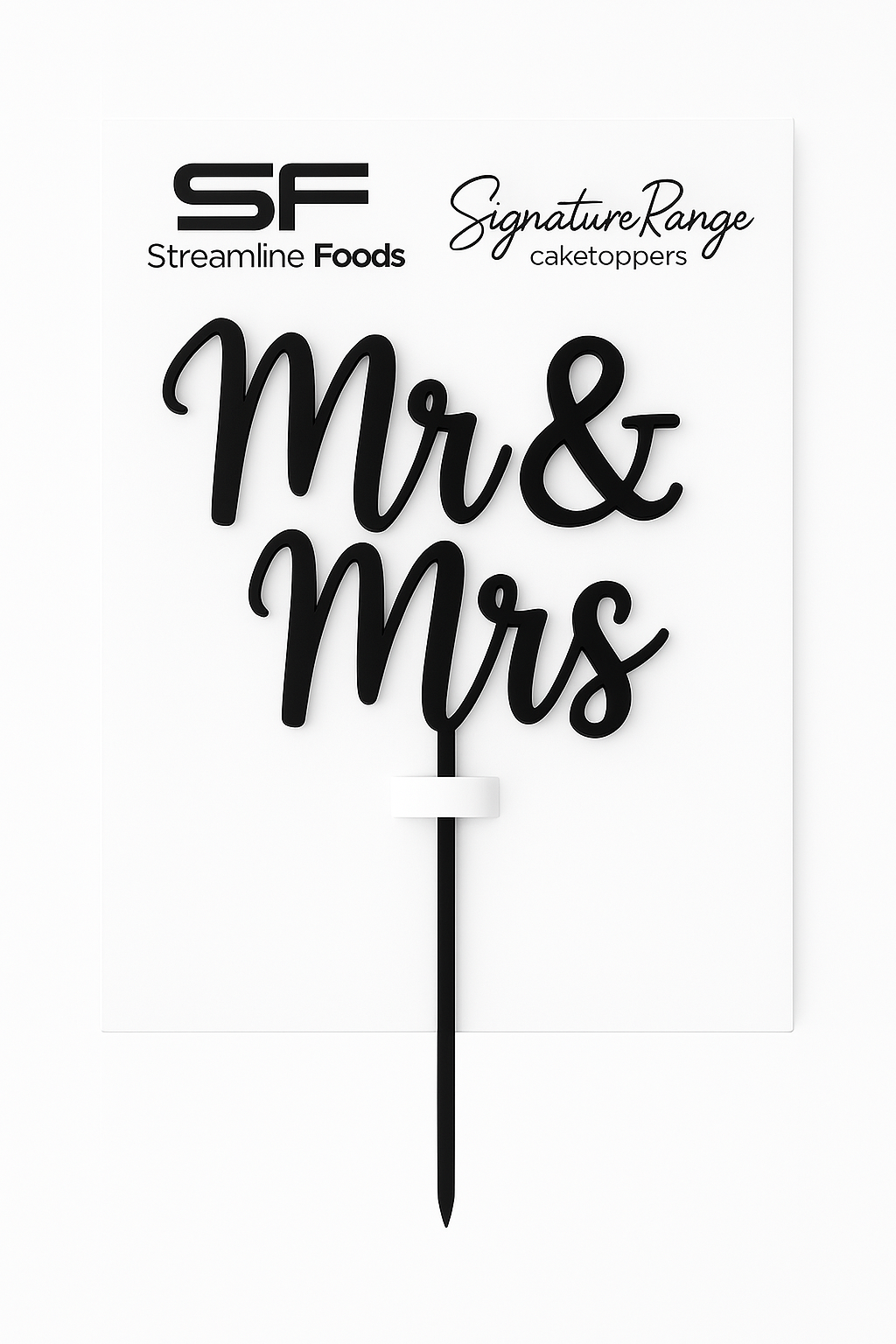 Mr & Mrs Script Black