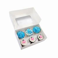 6 MINI Cupcake Box + Insert (Single)