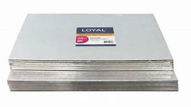 16x18" Silver Rectangular Masonite Boards 5mm (Pack of 10 Boards)