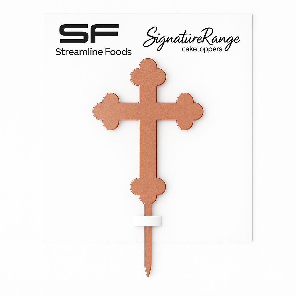 Cross Orthodox Rose Gold