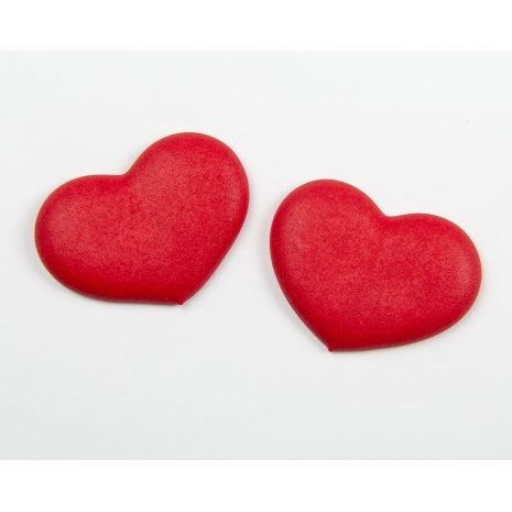 Hearts Large Red 72 per box - Sugar Dec