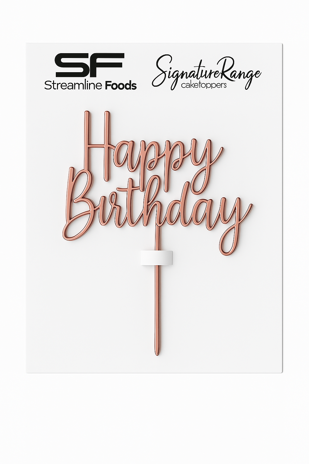Happy Birthday Script Rose Gold (Small)