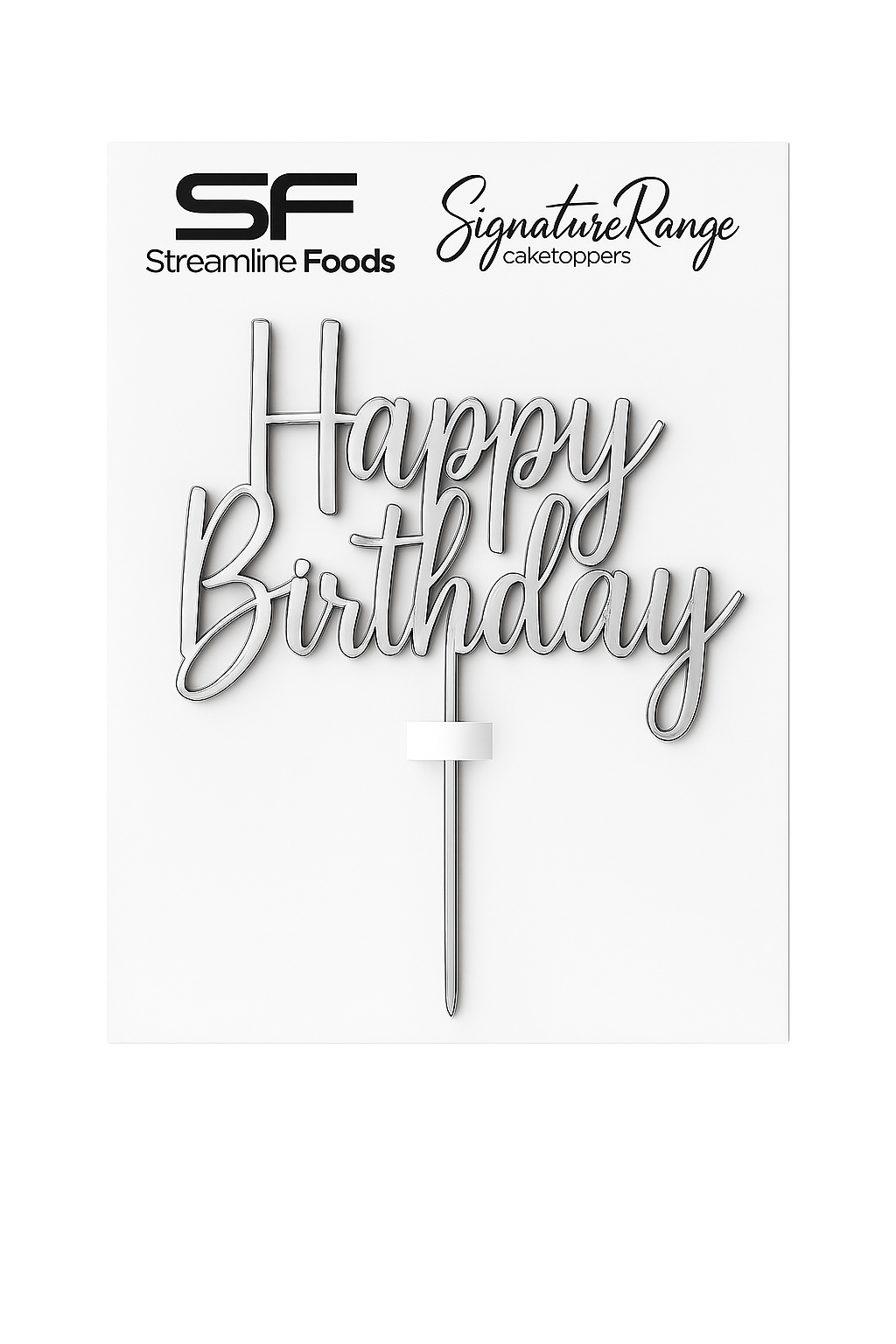 Happy Birthday Script Silver (Small)