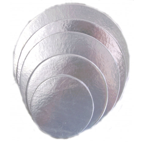 8" STD Round Silver Cardboards (2.5mm) (Pack of 50)