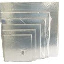 9" STD Silver Square Cardboard (2.5mm) (Pack of 50)