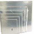 8" STD Silver Square Cardboard (2.5mm) (Pack of 50)